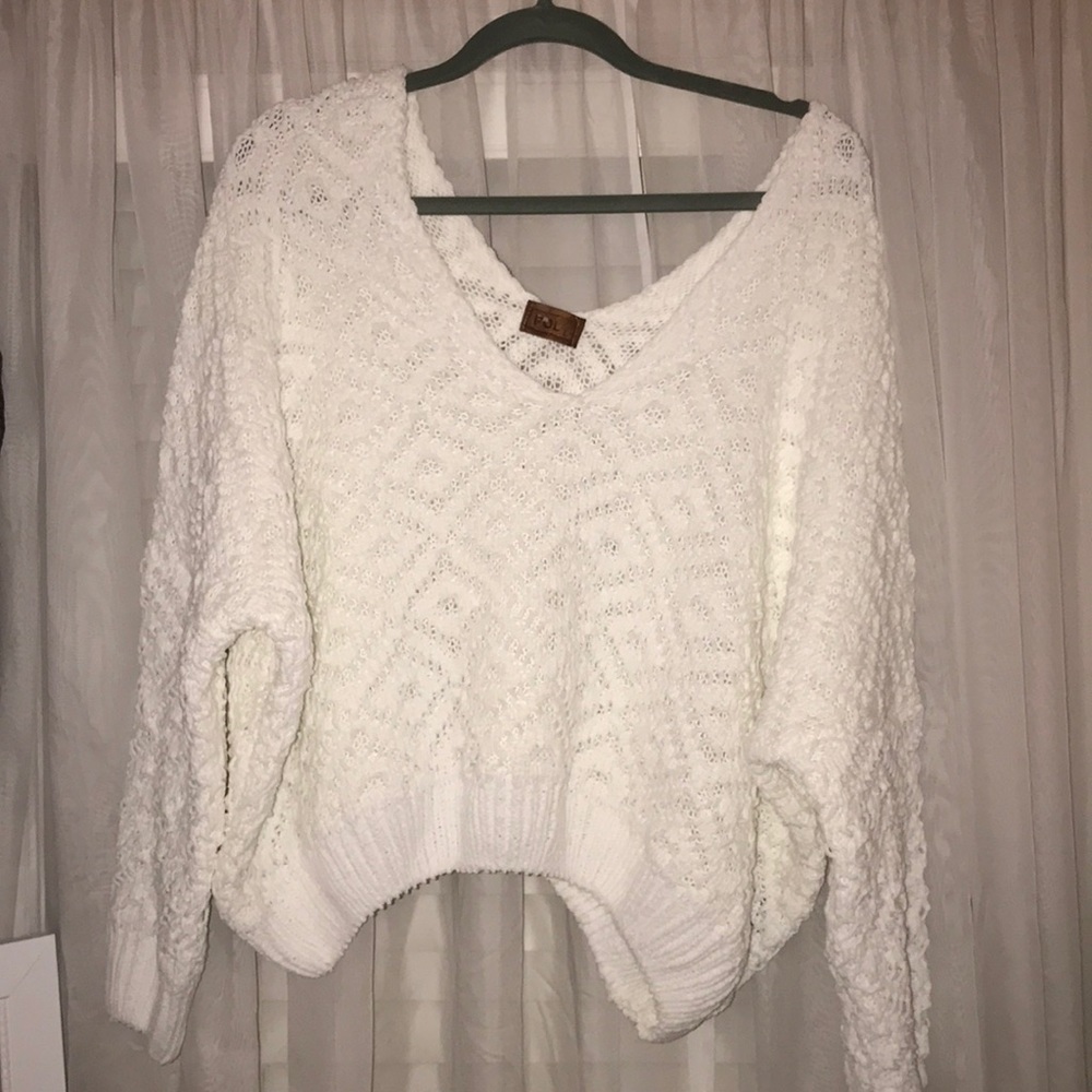 POL off the shoulder sweater